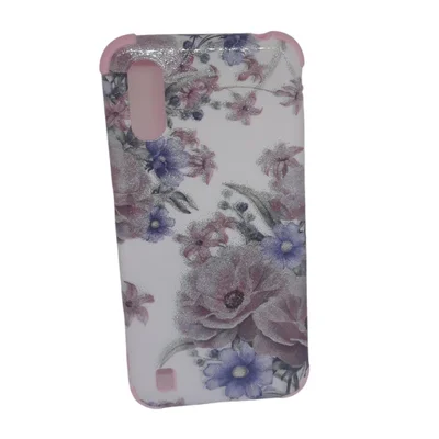 Capa Capinha De Celular Samsung Galaxy A01 Estampa Feminina Galaxy A01:rosa Borda Rosa
