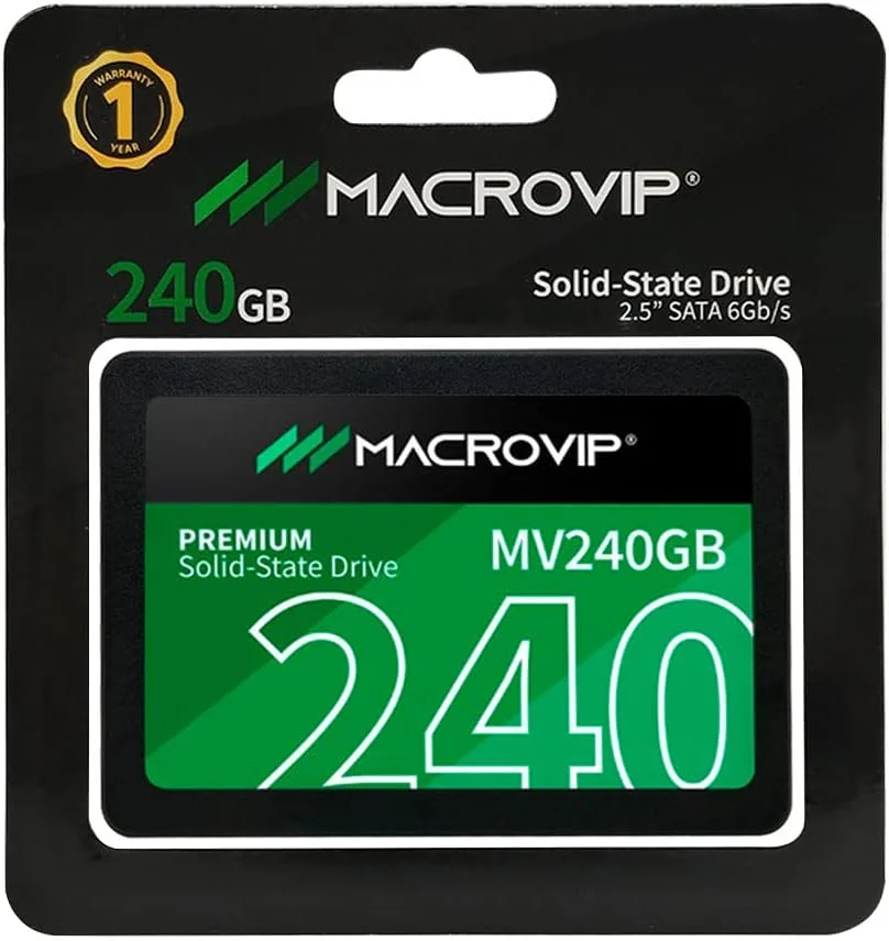 Imagem 2 de 4 do produto SSD 240GB Macrovip Sata Iii 500mb/s A 450mb/s  Mv240GB