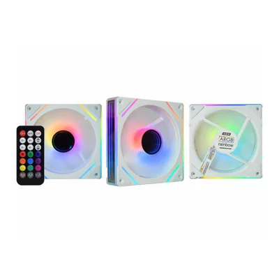 Kit Cooler K-mex ARGB Aavwinfinity Nazca 3 Coolers 120 Mm Com Controladora