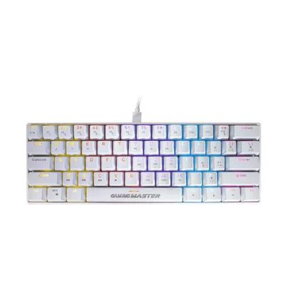Teclado K-mex Mecanico Gamer Spectrafury Branco Kbw8 Rbg