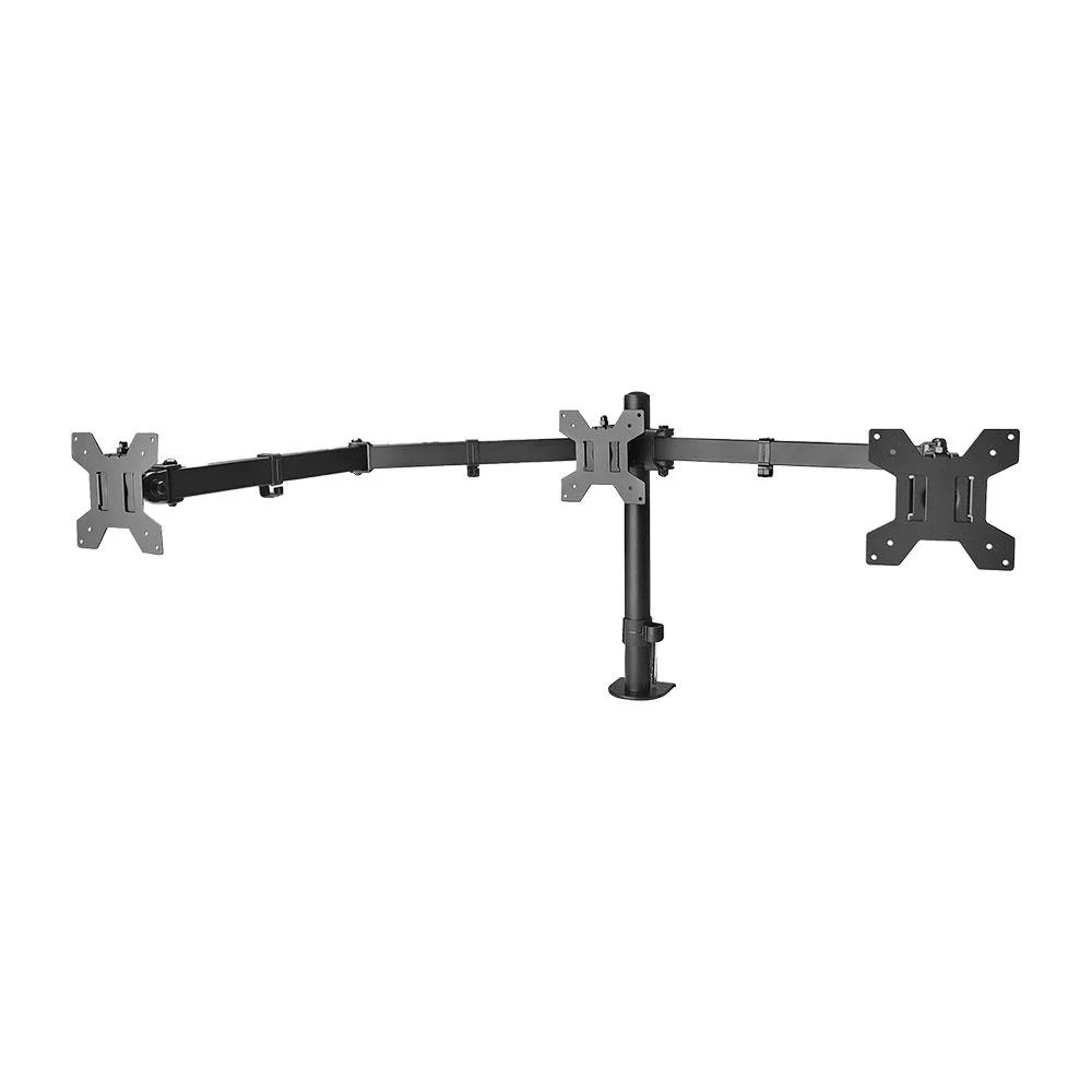 Imagem 5 de 5 do produto Suporte Para 3 Monitores / Tvs Até 32" Pix Px-150m, Com Regulagem De Altura E Ângulo, Padrão Vesa - 079-0082
