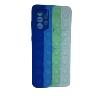 Capa Capinha Celular Galaxy A72 Popit Ante Estresse Ante Queda A72:azul/verde/bege