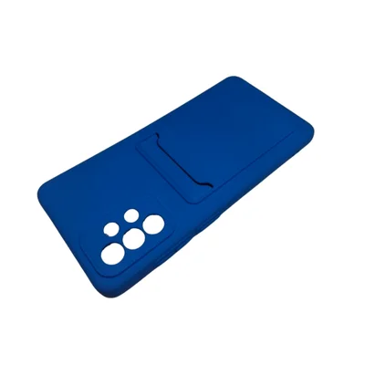 Capa Capinha De Celular Samsung Galaxy A72 Porta Cartoes Cor:azul