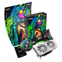 Placa De Video PCyes Geforce RTX 3050 White 6gb Gddr6 96bits PvRTX30506wtpe