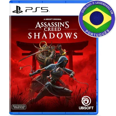 Assassins Creed Shadows Ps5 Mídia Física Dublado Português