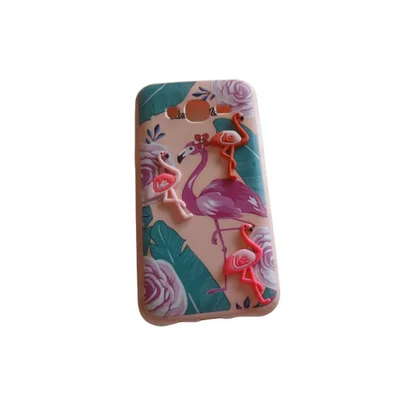 Capa Capinha Celular Galaxy J5 Diversos Modelos Exclusivos Cor:flamingos 3d
