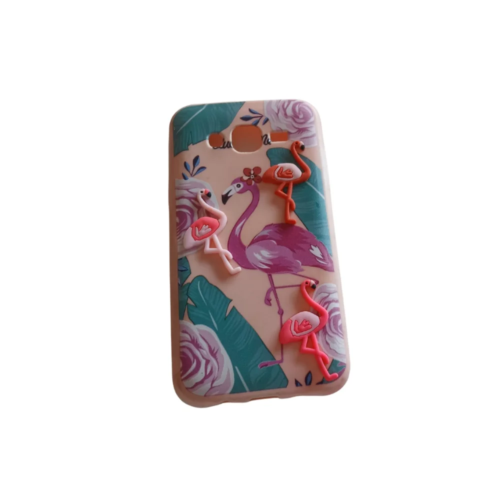 Imagem 1 de 1 do produto Capa Capinha Celular Galaxy J5 Diversos Modelos Exclusivos Cor:flamingos 3d