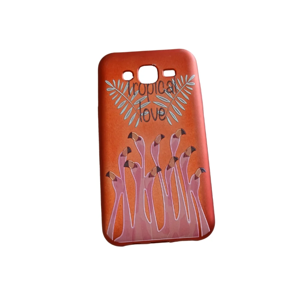 Imagem 1 de 1 do produto Capa Capinha Celular Galaxy J5 Diversos Modelos Exclusivos Cor:flamingos Tropical Love