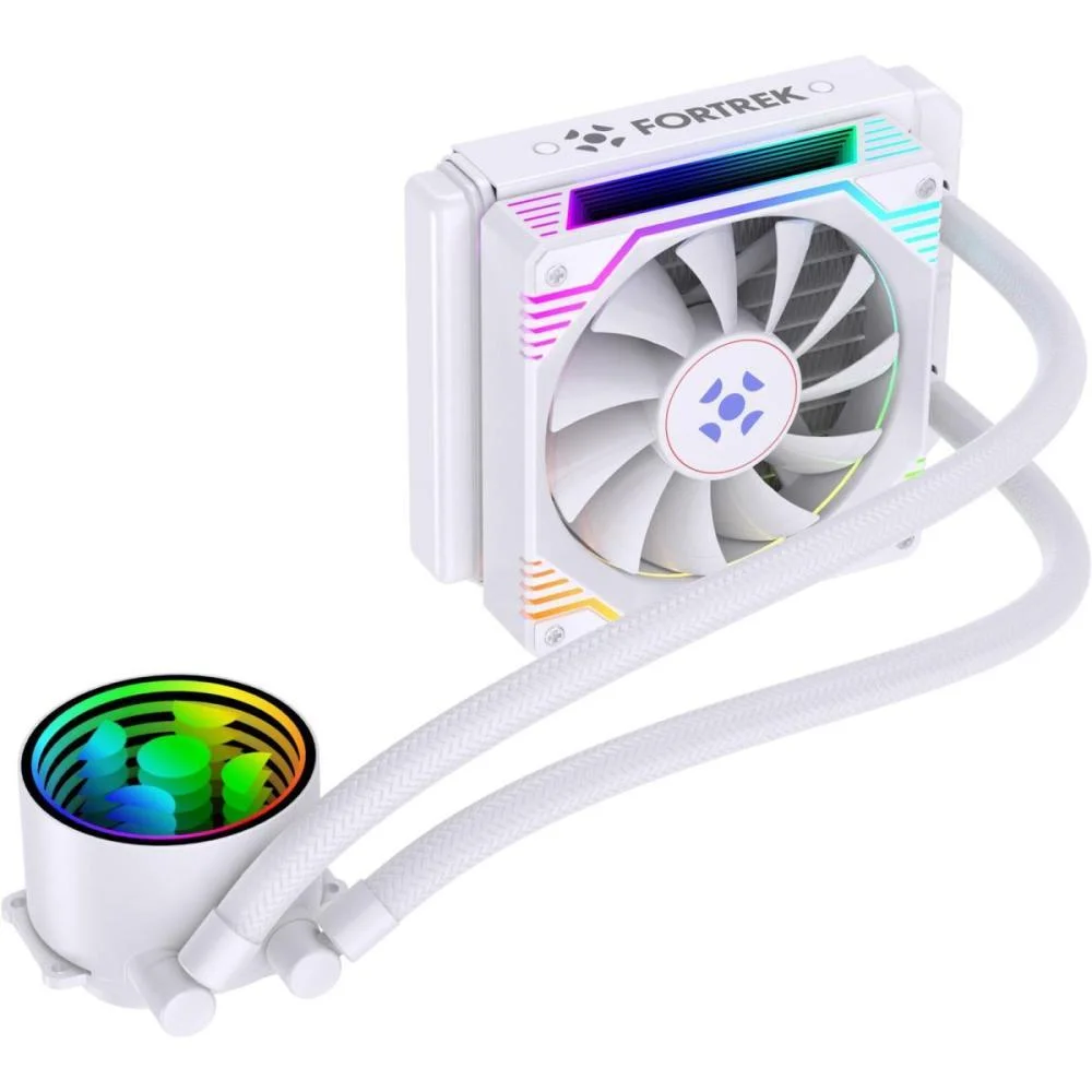 Imagem 2 de 3 do produto Water Cooler Fortrek Breezy 120mm Fan ARGB Branco