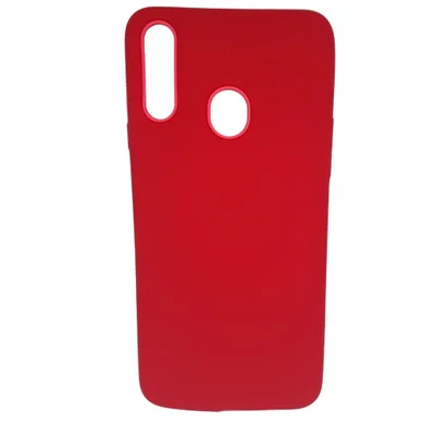 Capa De Celular Samsung Galaxy A20s Ante Queda Flexível Mole Cor:vermelho