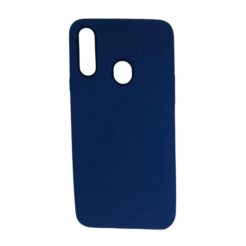Imagem 1 de 1 do produto Capa De Celular Samsung Galaxy A20s Ante Queda Flexível Mole Cor:azul Marinho