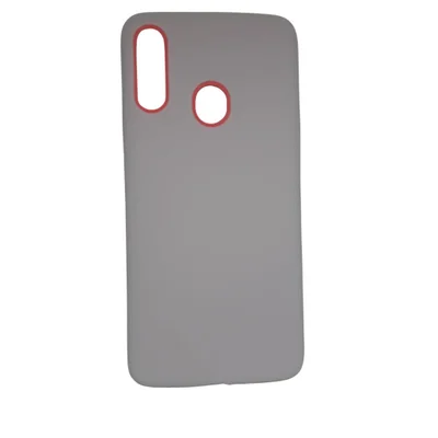Capa De Celular Samsung Galaxy A20s Ante Queda Flexível Mole Cor:bege