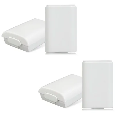 4 Suporte De Pilhas Controle XBOX 360 Tampa De Bateria Branca