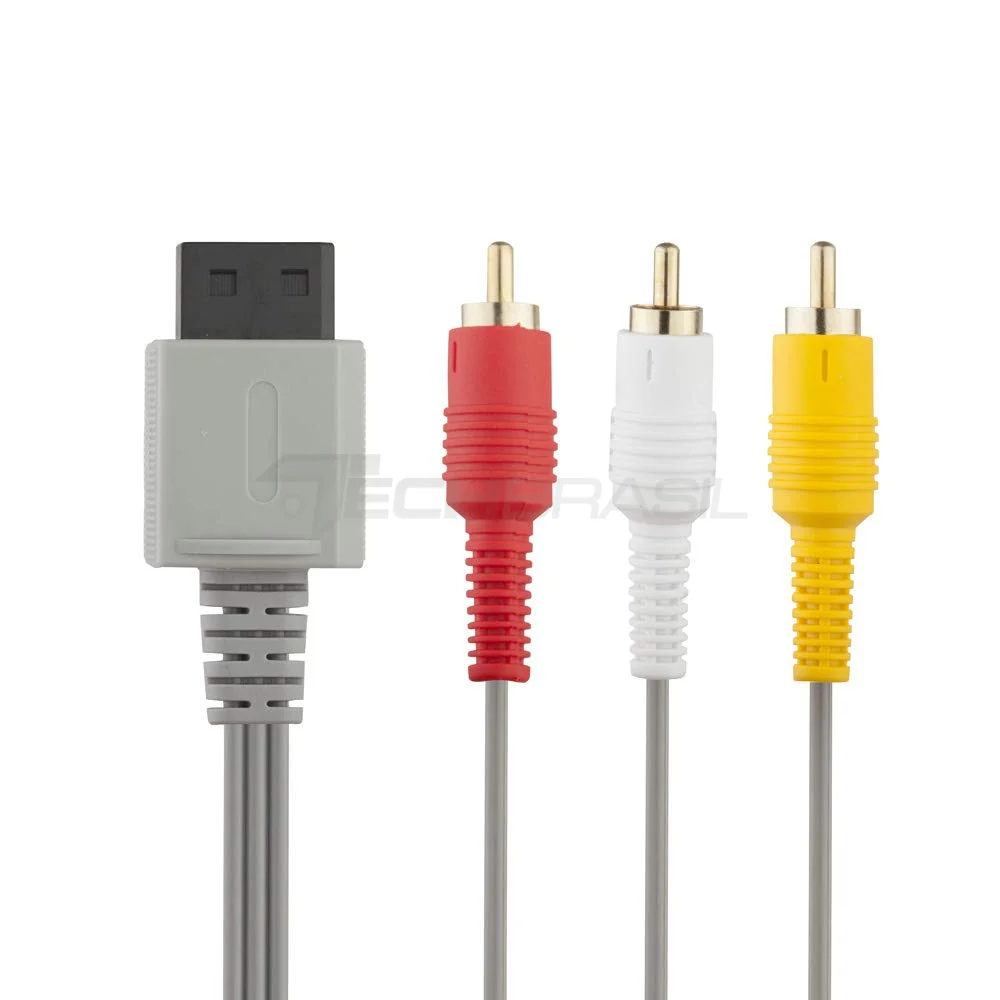Imagem 2 de 5 do produto Cabo Av Áudio E Vídeo 3rca Para Nintendo Wii E Wii U