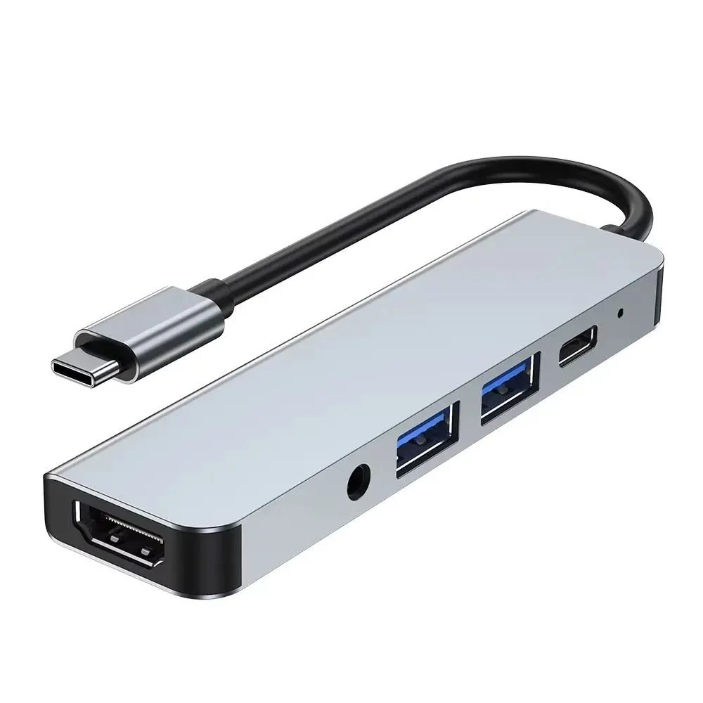 Imagem 5 de 5 do produto Hub Usb C Com Usb 3.0 HDMI 4k Pd E Audio Tomate Mtv-615