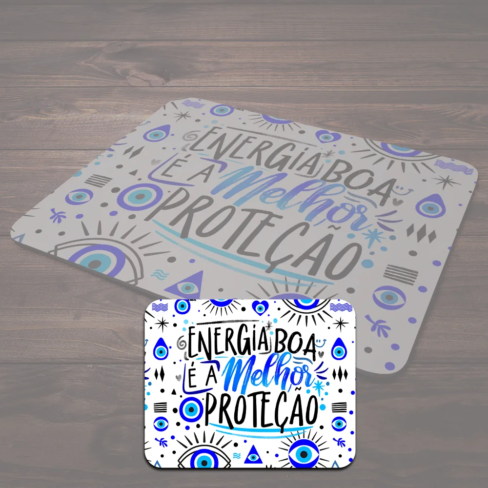 Mouse Pad Motivação - Energia Boa É A Melhor Proteção