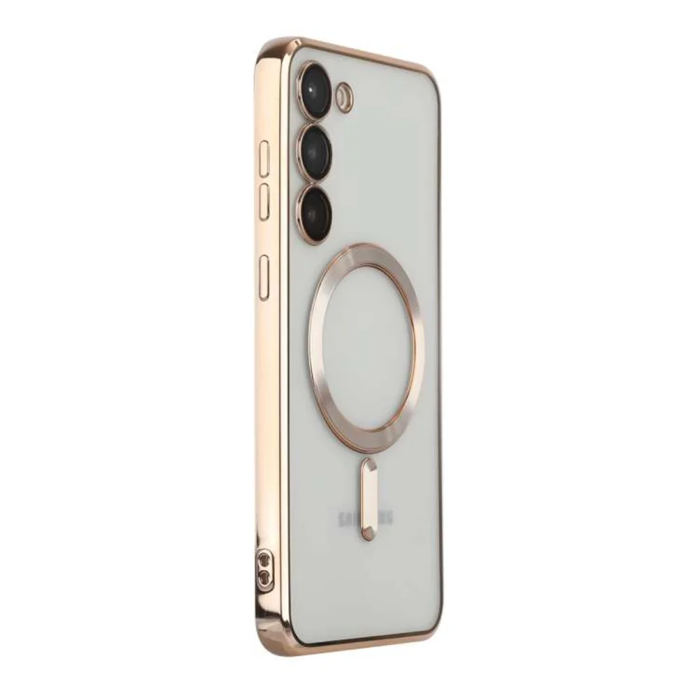 Imagem 1 de 4 do produto Capa Magsafe com Proteção na Lente para o Samsung Galaxy S24 - Tela 6.2 Cor: Dourado