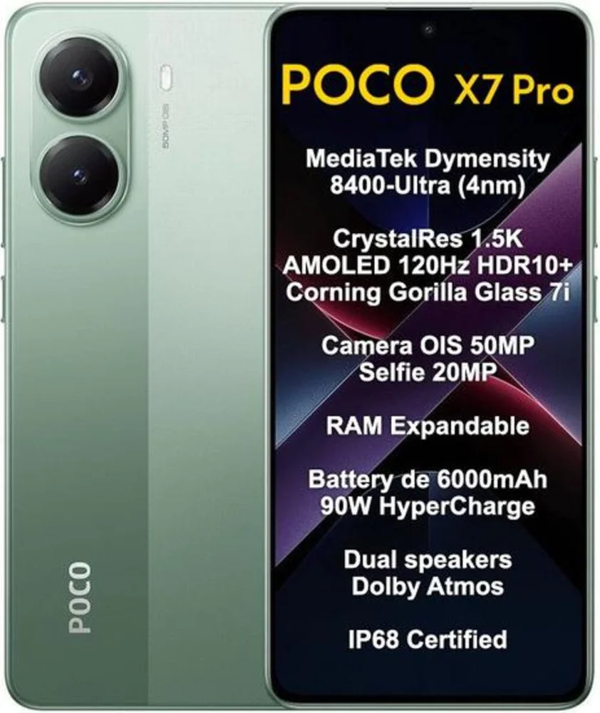 Poco X7 Pro 512GB 5G Amarelo 2412DPC0AG KaBuM