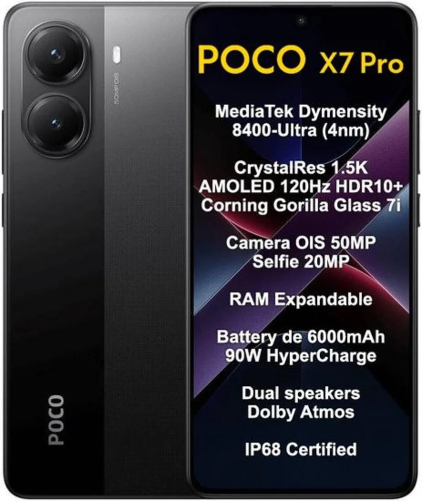 Poco X7 Pro 512GB 5G Amarelo 2412DPC0AG KaBuM