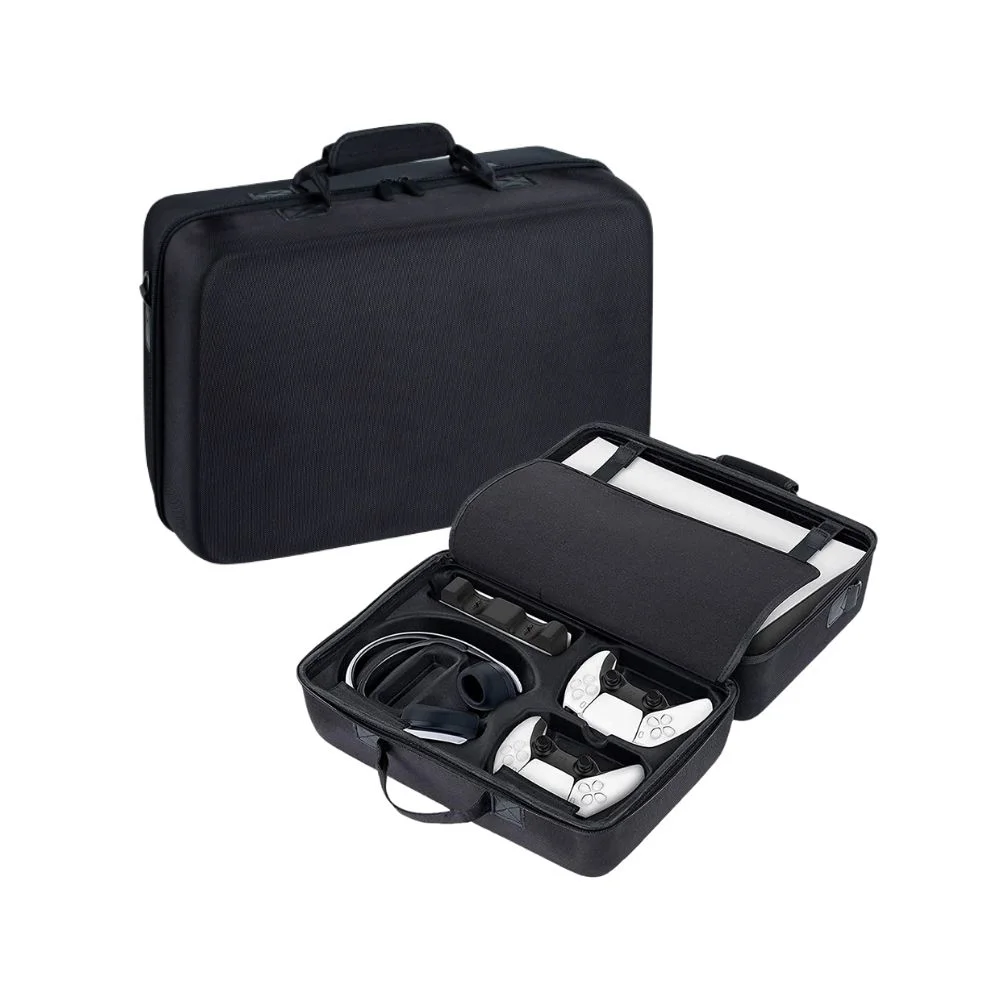 Imagem 4 de 5 do produto Bolsa Premium Mochila Transporte Para Playstation 5 Fat Digital Ultra E Acessórios Preta