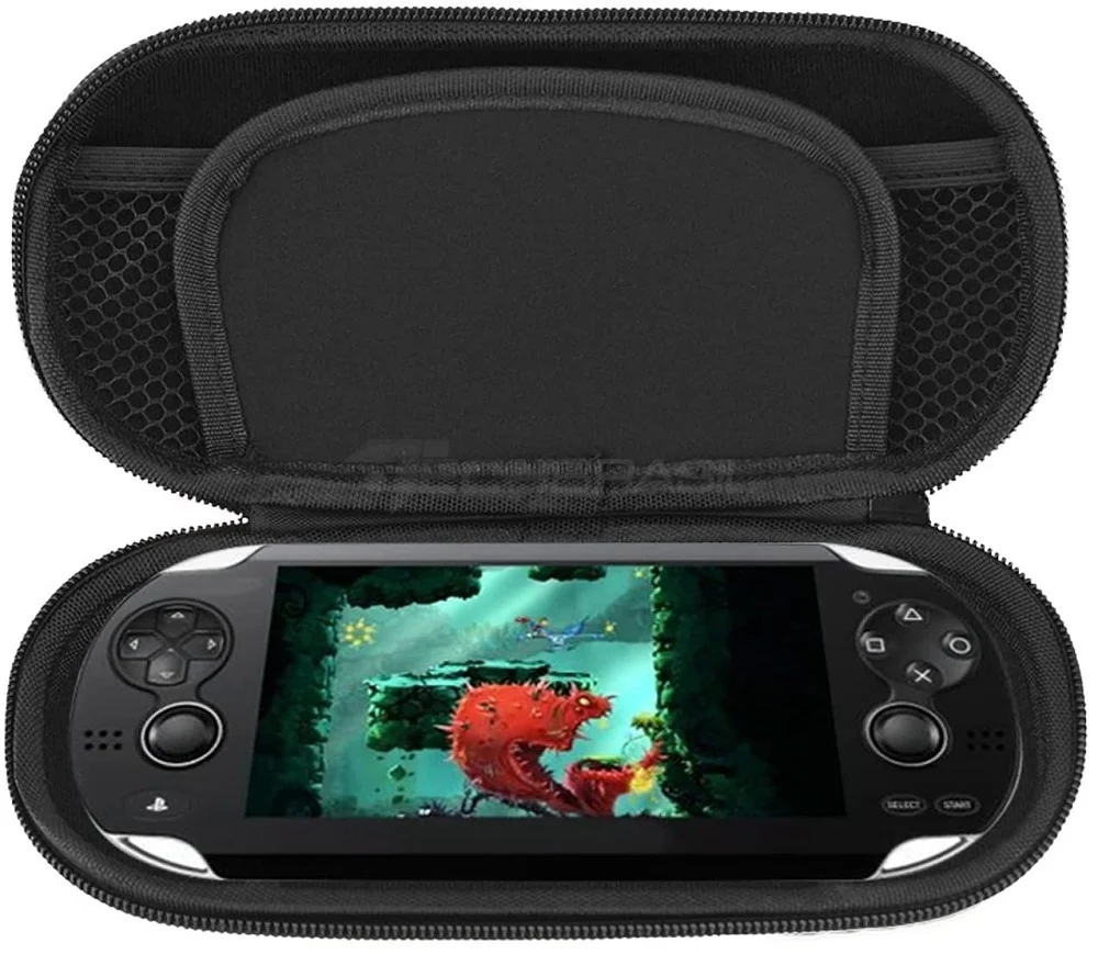 Imagem 2 de 5 do produto Case Bag Bolsa Estojo Viagem E Proteção Para Ps Vita 1000 Fat 2000 Slim Preto