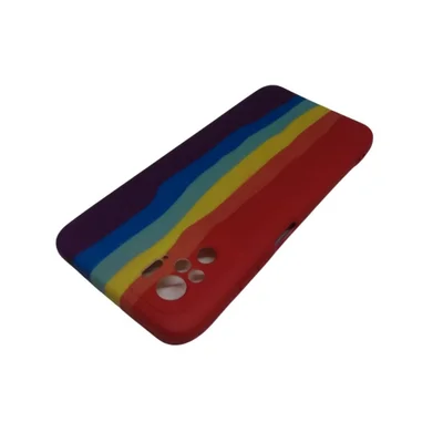 Capa Capinha Celular Xiaomi Note 10 4g Ante Impacto E Queda Cor:vermelho Arco Iris