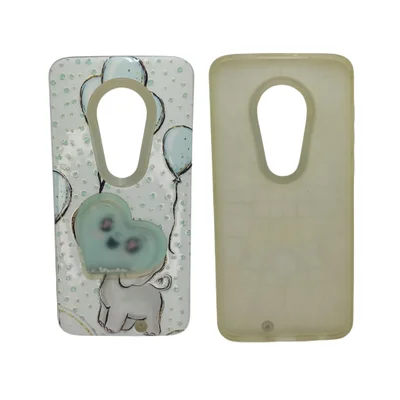 Capa Capinha Celular Moto G7 E G7 Plus Anti-queda E Impacto Roxo Paris:elefante Coração