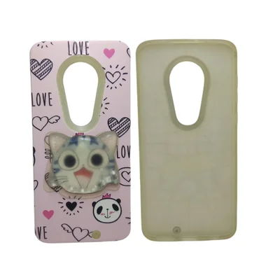 Capa Capinha Celular Moto G7 E G7 Plus Anti-queda E Impacto Roxo Paris:rosa Gatinho