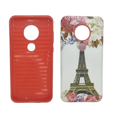 Capa Capinha Celular Moto G7 E G7 Plus Anti-queda E Impacto Roxo Paris:vermelho Torre Eiffel