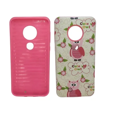 Capa Capinha Celular Moto G7 E G7 Plus Anti-queda E Impacto Roxo Paris:rosa Coruja