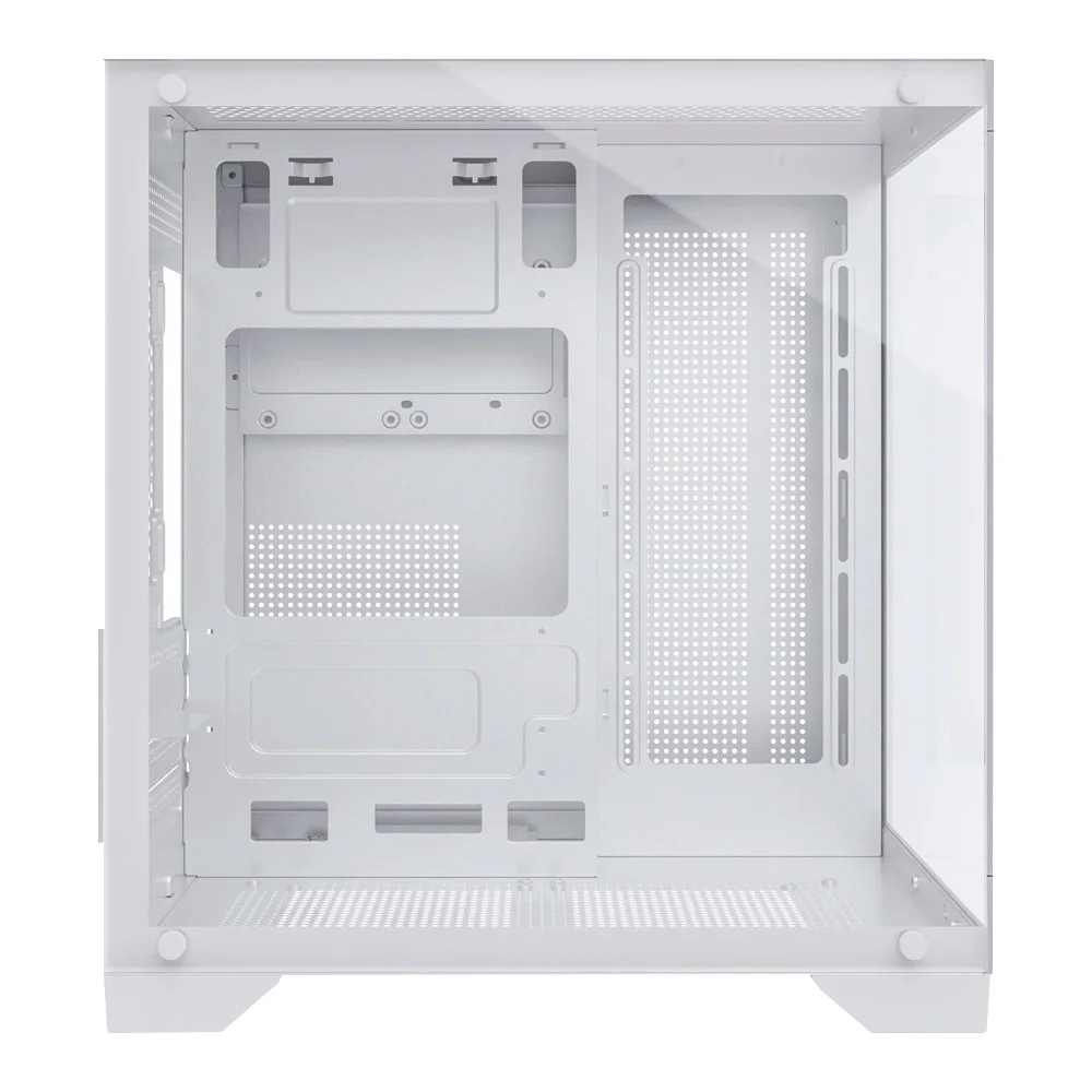 Imagem 3 de 5 do produto Gabinete Gamer Duex DXJ270-2, Mid Tower, M-ATX, Lateral e frontal em Vidro Temperado, Sem Fans, Branco - DXJ270-2WH