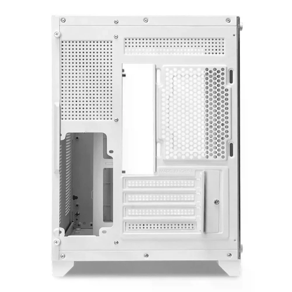 Imagem 4 de 5 do produto Gabinete Gamer Duex DXJ270-2, Mid Tower, M-ATX, Lateral e frontal em Vidro Temperado, Sem Fans, Branco - DXJ270-2WH