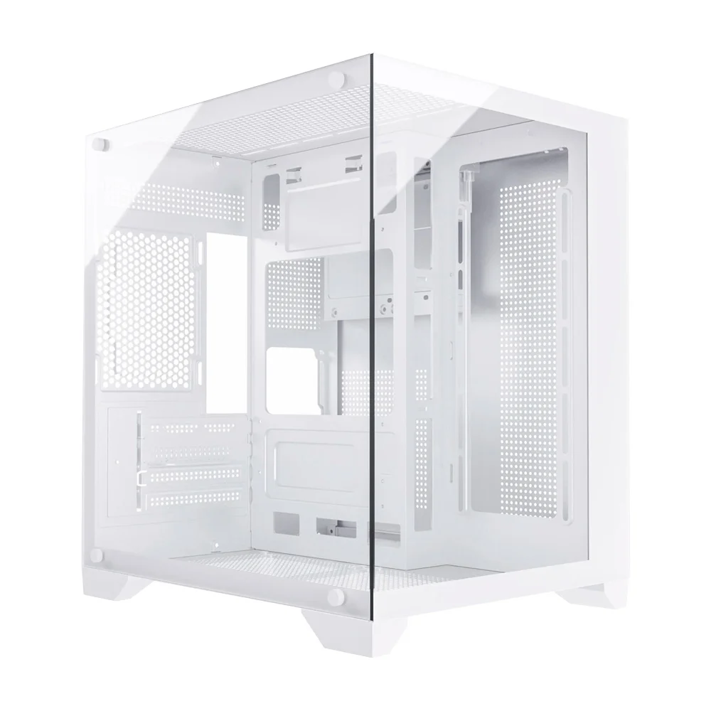 Imagem 5 de 5 do produto Gabinete Gamer Duex DXJ270-2, Mid Tower, M-ATX, Lateral e frontal em Vidro Temperado, Sem Fans, Branco - DXJ270-2WH