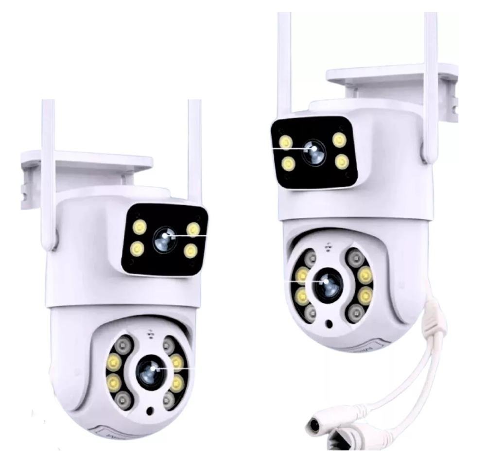 Câmera Ip Wi-fi Lentes Dupla Externa Prova D´água Infravermelho Hd 1080p