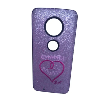 Capa Capinha De Celular Ante Queda Moto G6 Xt1925 Variadas Moto G6 Xt1925:coração Bordado