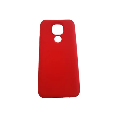 Capa Capinha Moto G9 G9 Play E7 Plus Silicone Resistente E Mole Flexível Cor:mole Vermelho