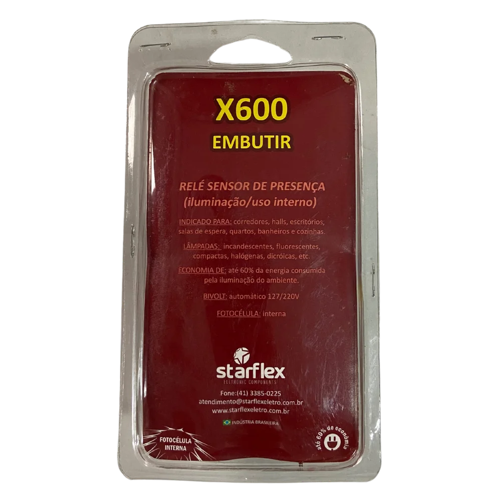 Imagem 2 de 2 do produto Sensor De Presença Para Iluminação Com Interruptor X600
