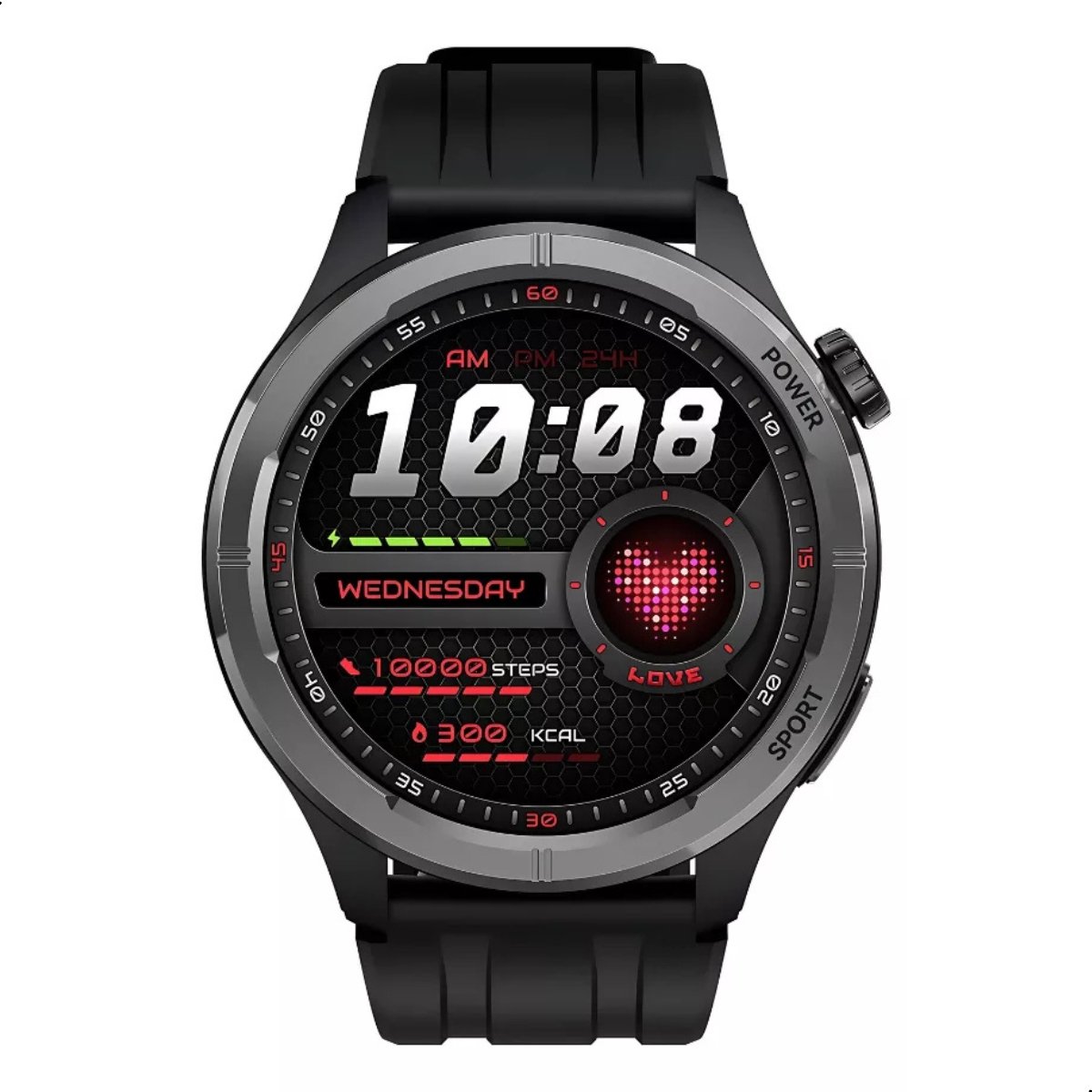 Relógio Smartwatch Haylou Solar Neo Monitor Saúde Tela 1,53 Cor:preto