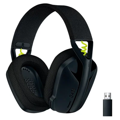 Headset Gamer Sem Fio Logitech G435, Lightspeed E Bluetooth, Dolby Atmos, Usb, PC, Ps4, Ps5, Mobile, Drivers 40mm, Preto