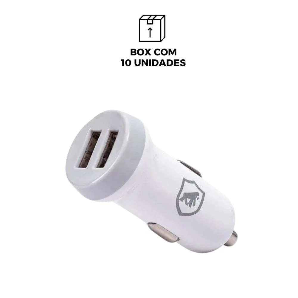 Imagem 3 de 5 do produto Carregador Veicular Flex No Atacado - Caixa Fechada 10 Unidades - Gshield