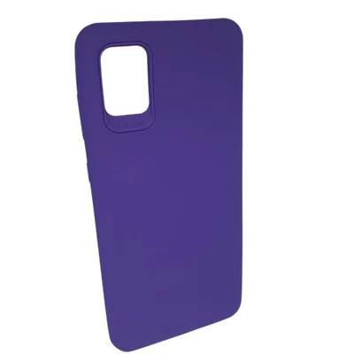 Capa Capinha Case Galaxy A31 Emborrachada Flexível Ante Queda Mole A31:roxo