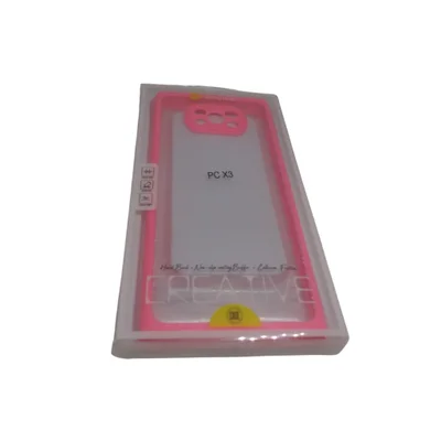 Capa Capinha De Celular Emborrachada Poco X3 Ante Queda Cor:rosa