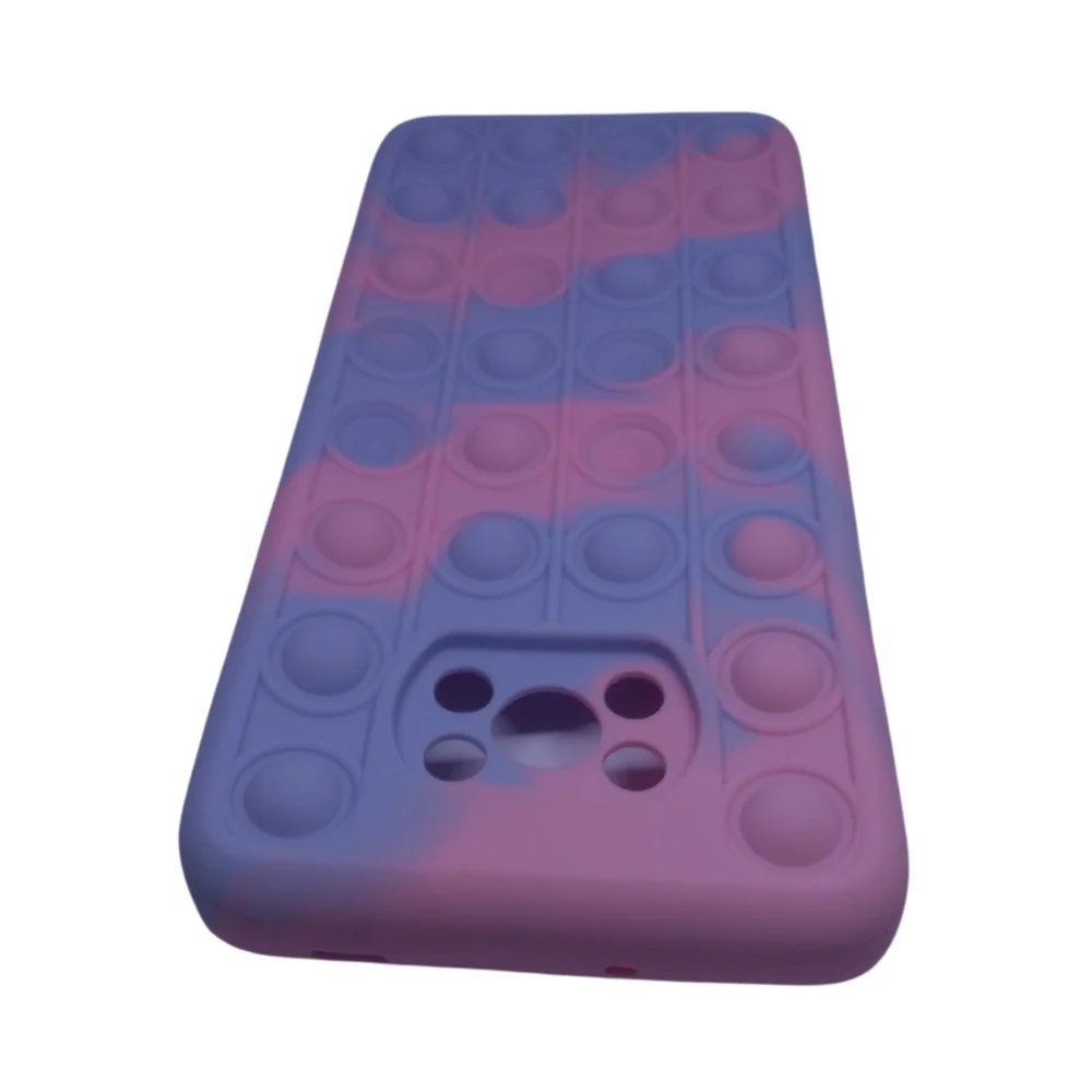 Imagem 1 de 1 do produto Capa Capinha De Celular Emborrachada Poco X3 Ante Queda Cor:popit Rosa