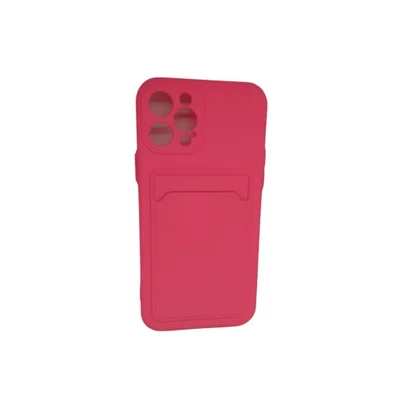 Capa Capinha Compatível Iphone 12 Pro Com Porta Cartões Cor:rosa 1