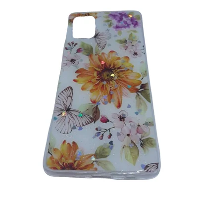 Capa De Celular Samsung Galaxy A51 Ante Queda Estampada Floridas E Borboletas Galaxy_a51:rosas 2