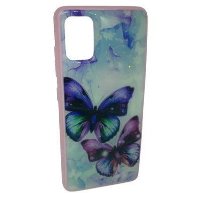 Capa De Celular Samsung Galaxy A51 Ante Queda Estampada Floridas E Borboletas Galaxy_a51:borboletas 3