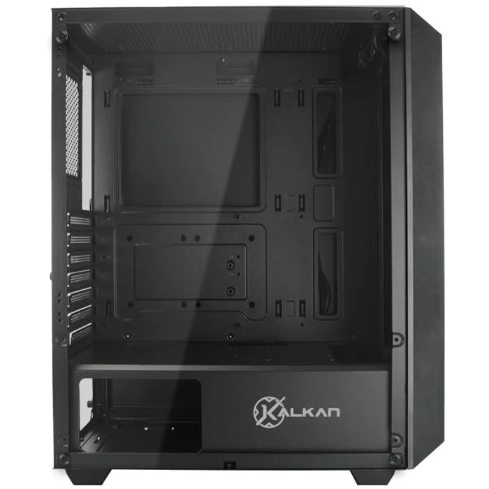 Imagem 3 de 5 do produto Gabinete Kalkan Alfern Mid Tower Vidro Temperado S/ Fans Preto