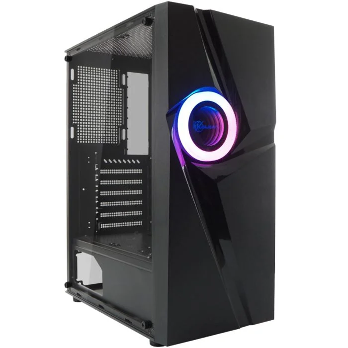 Imagem 5 de 5 do produto Gabinete Kalkan Muspel Mid Tower Vidro Temperado S/fans Preto