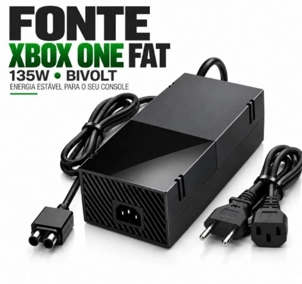 Imagem 2 de 4 do produto Fonte Carregador 2 Pinos Compatível Console XBOX One