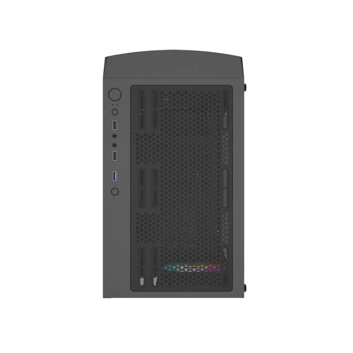 Imagem 2 de 5 do produto Gabinete Kalkan Joturn Mid Tower Vidro Temperado RGB C/4 Fans Preto